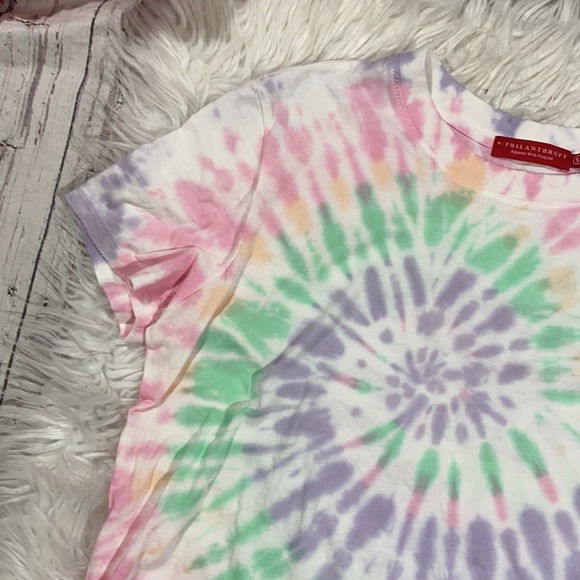 N:Philanthropy Jimmy Tie Dye Distressed Tee sz S - Picture 3 of 13